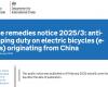 UK Lifts Anti-Dumping and Countervailing Tariffs on Non-Folding E-Bikes from China